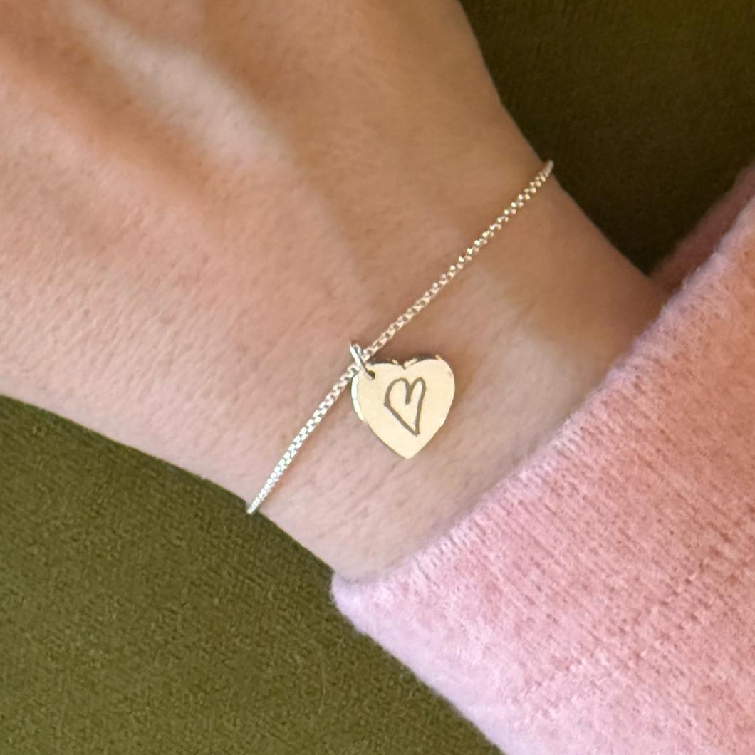 NEW Heart Pendant Bracelet